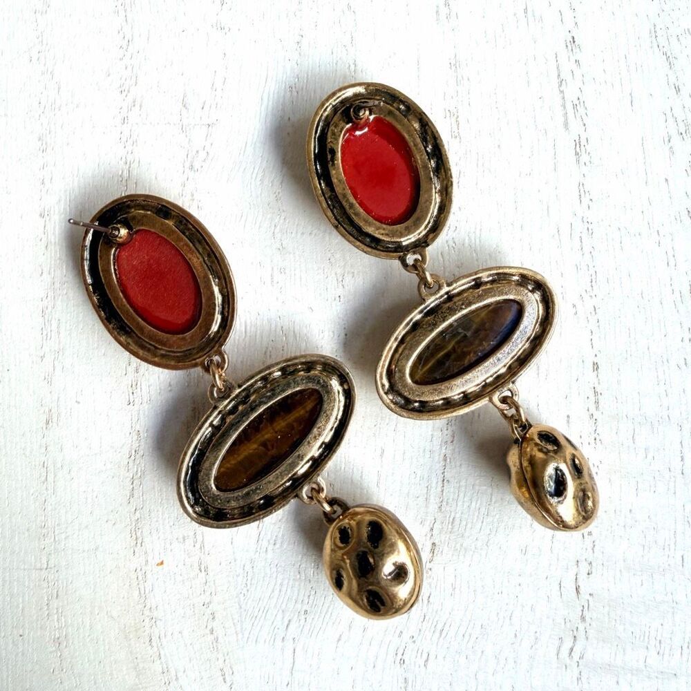 Statement Dangle Earrings - Picture 3 of 5